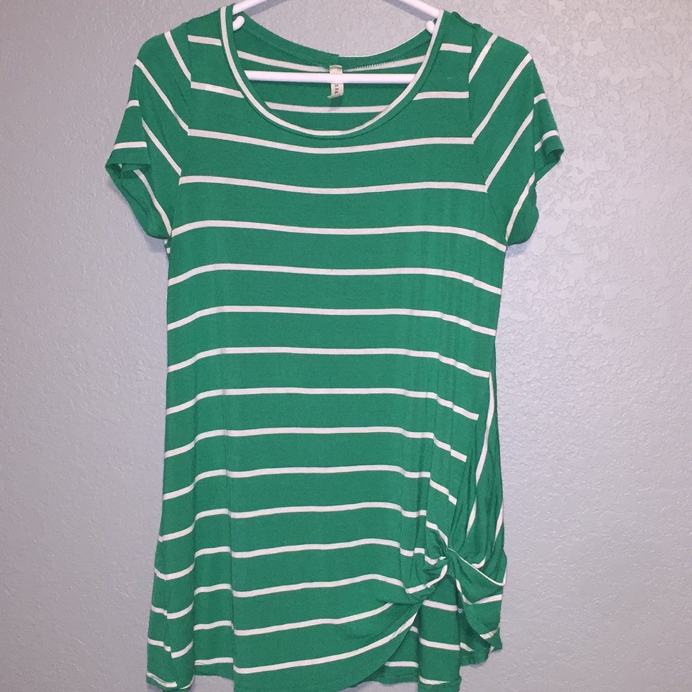 Striped knot top
